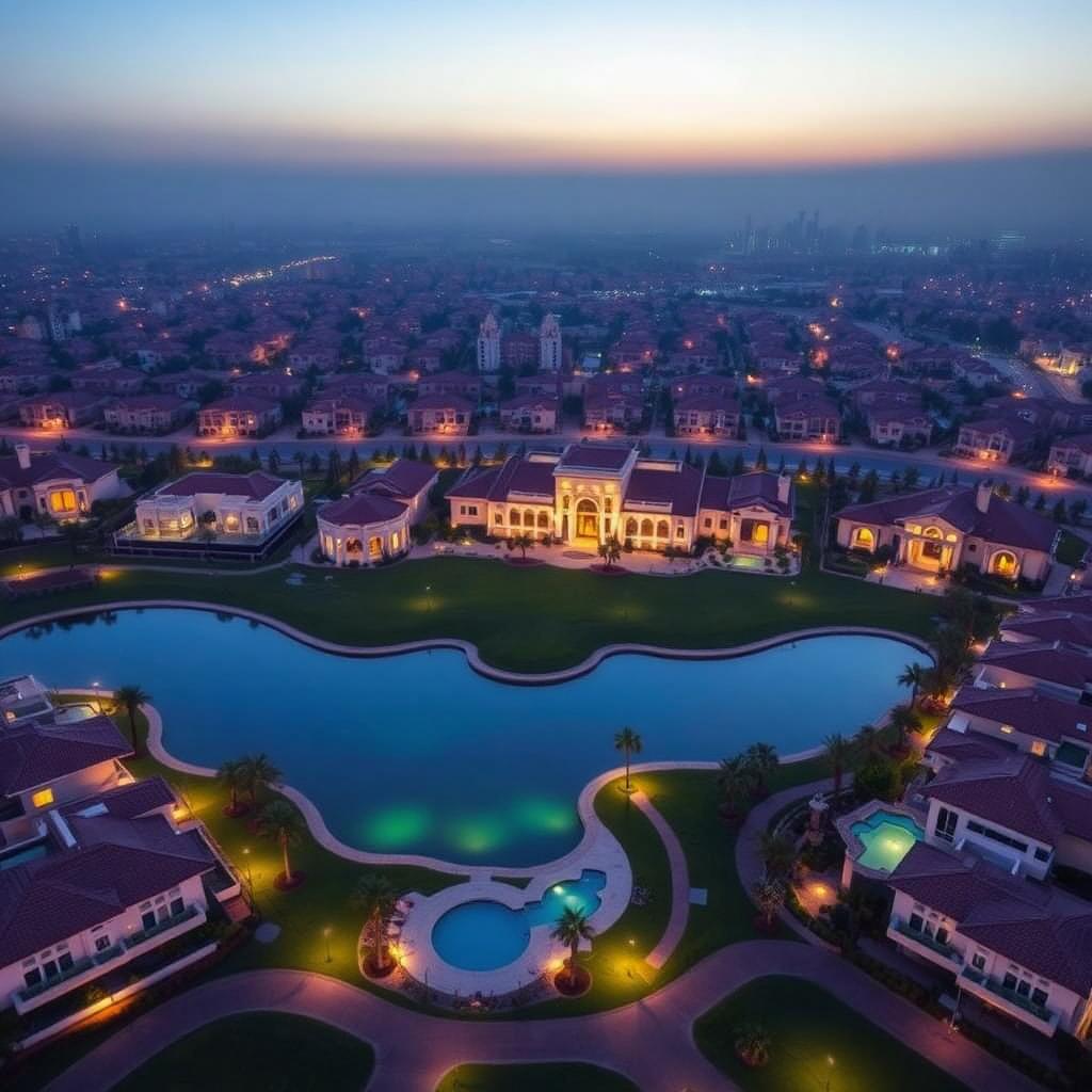 Emirates Hills. Ultra-prime lakeside mansions