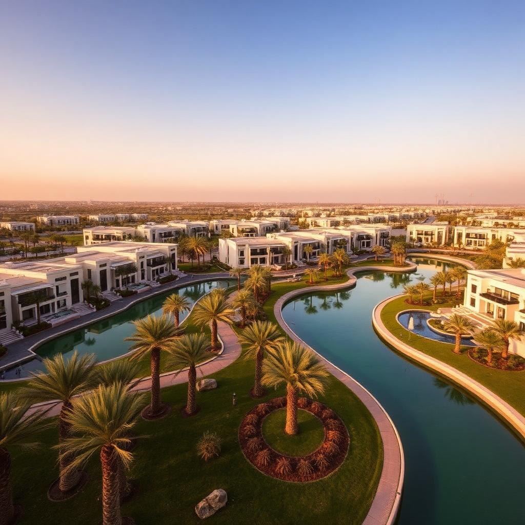 The Oasis by Emaar. Water-front mansion district