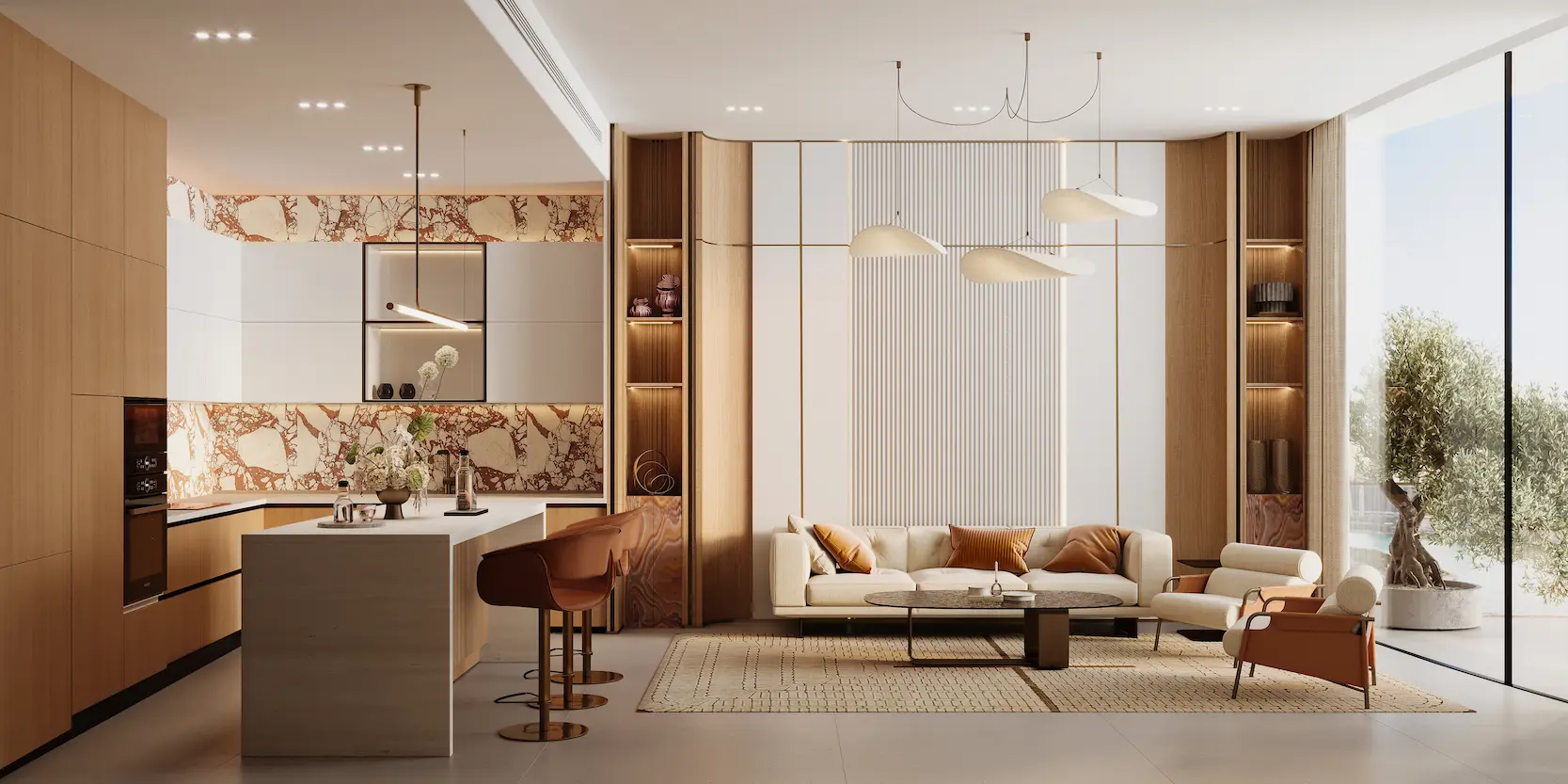 KITCHEN & LIVING