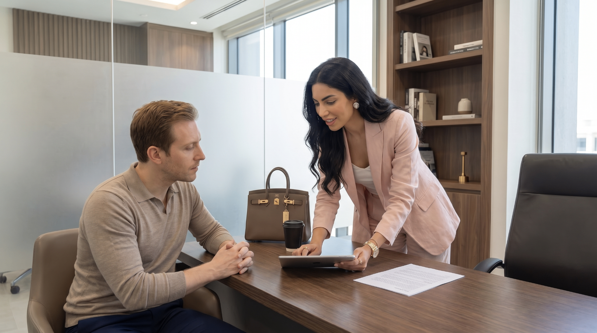 Senior Aumra advisor mentoring a new team member